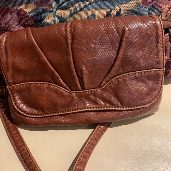 Cross body brown leather purse - Picture 2 of 6